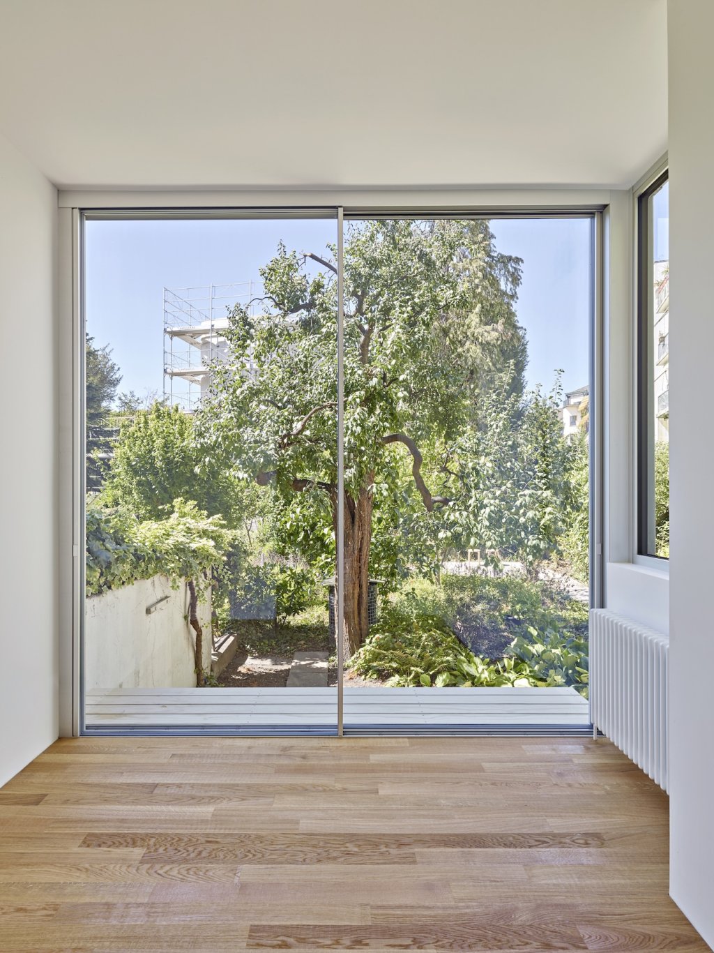 frameless glass windows from inside