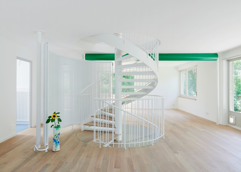 Hilbert Architektur Truwant Rodet Projekt Falkenstrasse Spiral Stairs, Round heating