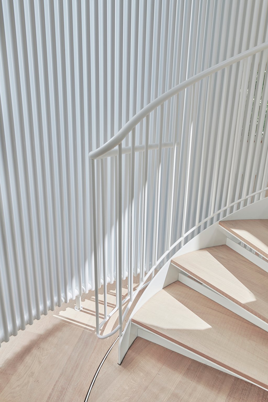 Hilbert Architektur Truwant Rodet Projekt Falkenstrasse Spiral Stairs, Round heating