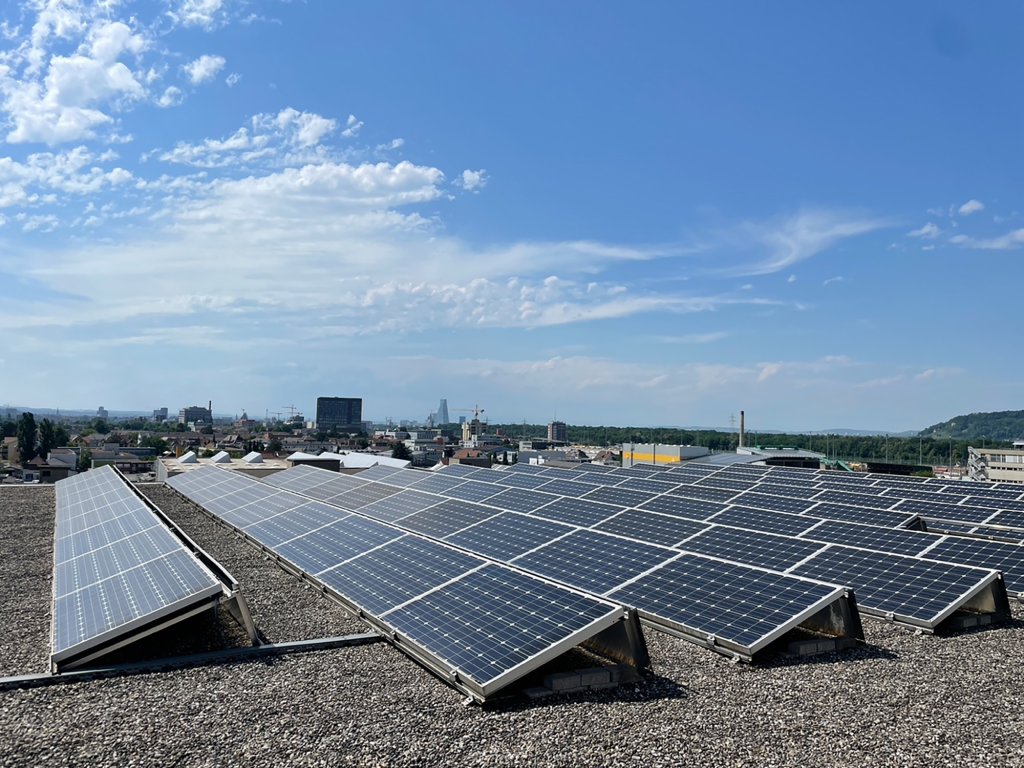 Hilbert Architektur Grether Park Muttenz Photovoltaik Roof